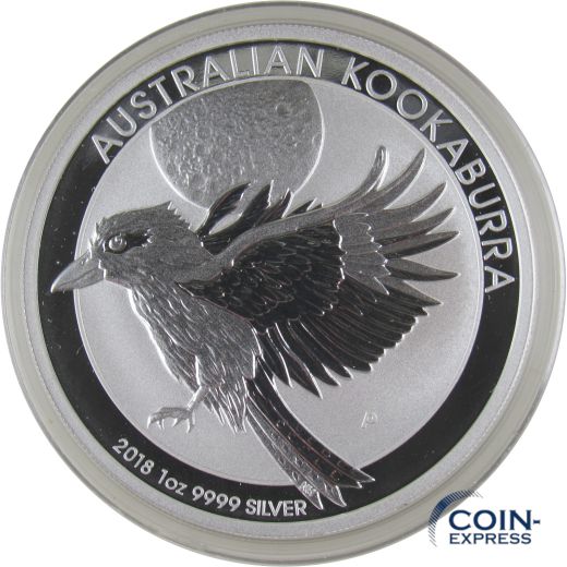 1 Dollar Gedenkmünze Australien 2018 Kookaburra; 1 OZ Silber