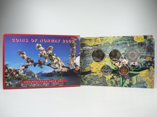 Kronen Kursmünzensatz Norwegen 2002 BU