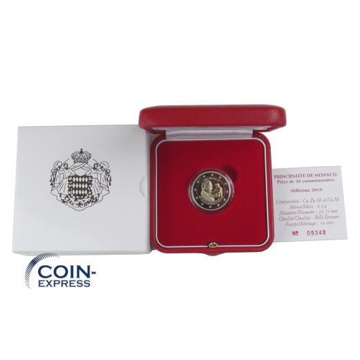 2 Euro Gedenkmünze Monaco 2018 - Francoins-Joseph Bosio