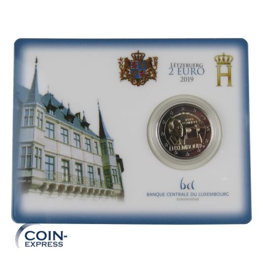 2 Euro Gedenkmünze Luxemburg 2019 - 100 Jahre Allgemeines Wahlrecht in Coincard