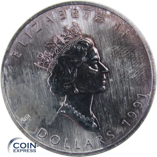 5 Dollar Gedenkmünze Kanada 1991 - Maple Leaf