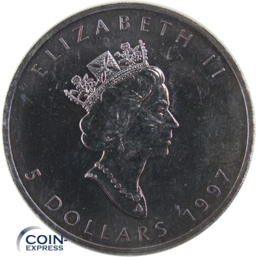 5 Dollar Gedenkmünze Kanada 1997 - Maple Leaf