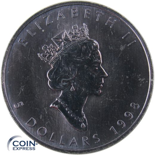 5 Dollar Gedenkmünze Kanada 1998 - Maple Leaf