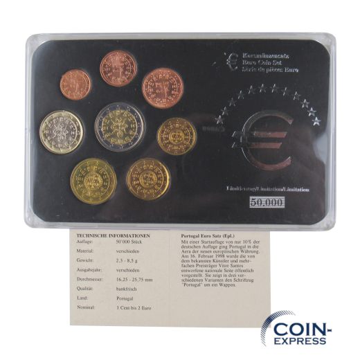 Euro Kursmünzensatz Portugal - Euro Coin Set