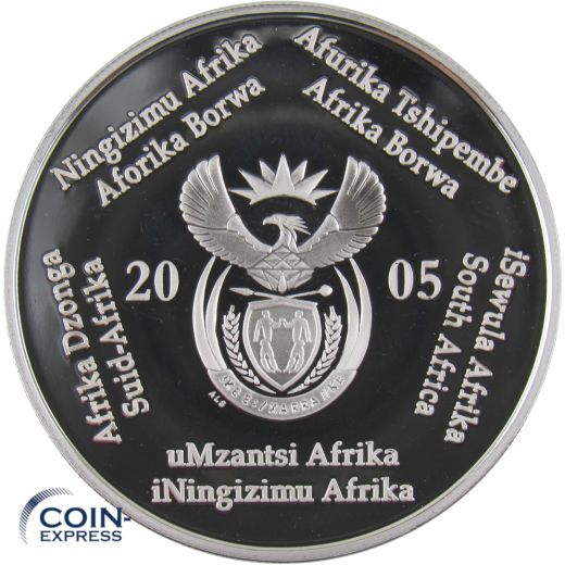 2 Rand Gedenkmünze Südafrika 2005 Fußball Weltmeisterschaft