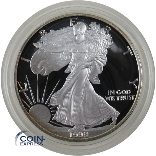 1 Dollar Gedenkmünze USA 1990 - Silver Eagle PP Proof