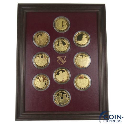 Die Ära Adenauer 10 Silbermedaillen 1975