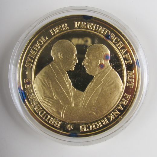 Die Ära Adenauer 10 Silbermedaillen 1975