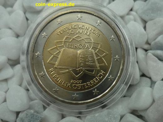 2 Euro Gedenkmünze Österreich 2007 50 Jahre Römische Verträge