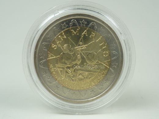2 Euro Gedenkmünze San Marino 2005 Galileo Galilei
