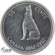 50 Cent Münze Kanada 1967 - Wolf