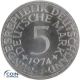 5 DM Münze Deutschland 1974 PP J - Silberadler