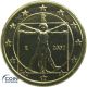 1 Euro Münze Italien 2002 vergoldet