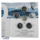 5x 10 Euro Deutschland 2021 Auf dem Wasser ADFGJ im Folder