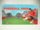 2 x 5 Euro Gedenkmünze Österreich 2008 Fußball - im Folder