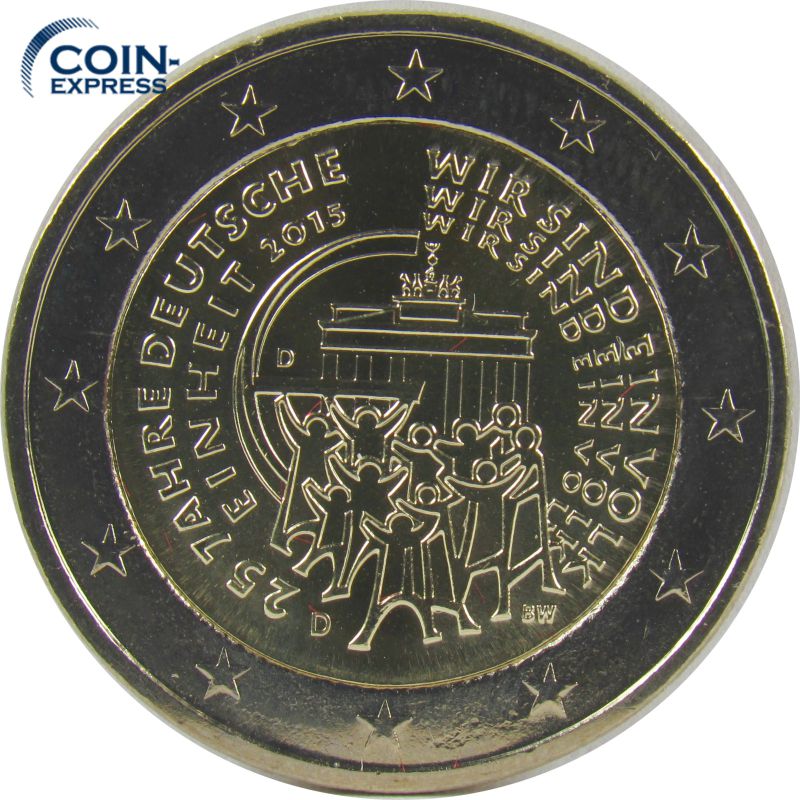 25 Jahre Deutsche Einheit 2 Euro Wert 2 Euro Deutschland 2015 25 Jahre Deutsche Einheit D