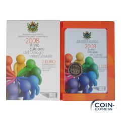 2 Euro Gedenkmünze San Marino 2008 Interkultureller Dialog 2 Euro Gedenkmünze San Marino 2008 Interkultureller Dialog