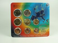 Euro Kursmünzensatz Spanien 2004 BU