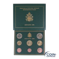 Euro Kursmünzensatz Vatikan 2005 BU