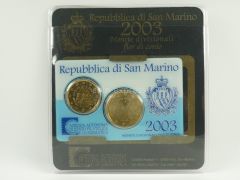 Euro Kursmünzensatz San Marino 2003 Mini-Kit