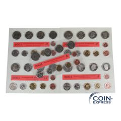 DM Kursmünzensätze Deutschland 2001 Stempelglanz ADFGJ