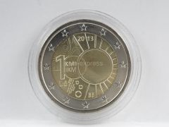2 Euro Gedenkmünze Belgien 2013 Meteorologisches Institut