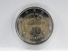 2 Euro Gedenkmünze Slowakei 2014 10 Jahre EU-Beitritt