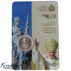 2 Euro Münze San Marino 2011 in Coincard 2 Euro Münze San Marino 2011 in Coincard