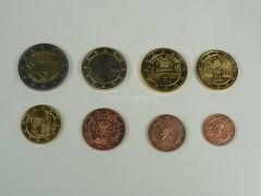 Euro Kursmünzensatz Österreich 2007 mit 2 Euro Römische Verträge Euro Kursmünzensatz Österreich 2007 mit 2 Euro Römische Verträge