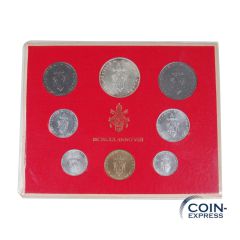 Lire Kursmünzensatz Vatikan 1970 BU - MCMLXX ANNO VIII