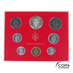 Lire Kursmünzensatz Vatikan 1977 BU - MCMLXXVII ANNO XV
