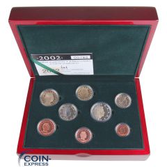 Euro Kursmünzensatz Luxemburg 2002 PP Polierte Platte