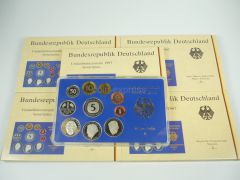 DM Kursmünzensätze Deutschland 1997 Spiegelglanz ADFGJ