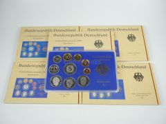 DM Kursmünzensätze Deutschland 1999 PP ADFGJ