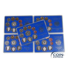 DM Kursmünzensätze Deutschland 1993 PP Polierte Platte ADFGJ