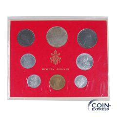 Lire Kursmünzensatz Vatikan 1965 BU - MCMLXV ANNO III Lire Kursmünzensatz Vatikan 1965 BU - MCMLXV ANNO III