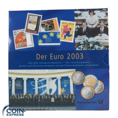 Der Euro 2003 - 12 x 1 Euro Deutsche Post + Briefmarken