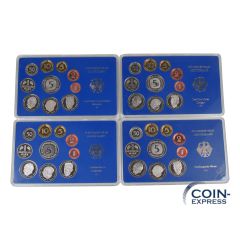 DM Kursmünzensätze Deutschland 1987 PP DFGJ