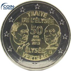 2 Euro Gedenkmünze Deutschland 2013 - Elysee-Vertrag - D