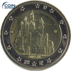 2 Euro Gedenkmünze Deutschland 2012 Schloss Neuschwanstein - G