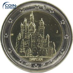 2 Euro Gedenkmünze Deutschland 2012 Schloss Neuschwanstein - J
