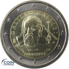 2 Euro Gedenkmünze Italien 2014 - Galileo Galilei