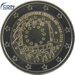 2 Euro Gedenkmünze Deutschland 2015 - 30 Jahre Europaflagge - G Karlsruhe