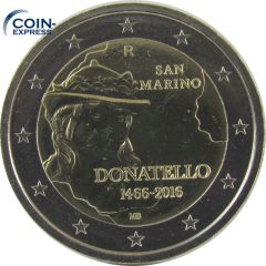 2 Euro Gedenkmünze San Marino 2016 - Donatello