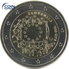2 Euro Gedenkmünze Slowenien 2015 - 30 Jahre Europaflagge