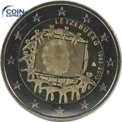 2 Euro Gedenkmünze Luxemburg 2015 - 30 Jahre Europaflagge