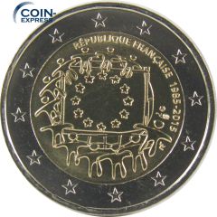 2 Euro Gedenkmünze Frankreich 2015 - 30 Jahre Europaflagge 2 Euro Gedenkmünze Frankreich 2015 - 30 Jahre Europaflagge
