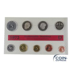 DM Kursmünzensatz Deutschland 1972 PP D DM Kursmünzensatz Deutschland 1972 PP D