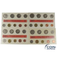 DM Kursmünzensätze Deutschland 1977 Stempelglanz - DFGJ