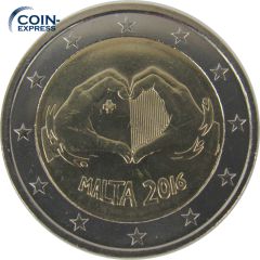 2 Euro Gedenkmünze Malta 2016 - Von Kindern mit Solidarität 2 Euro Gedenkmünze Malta 2016 - Von Kindern mit Solidarität